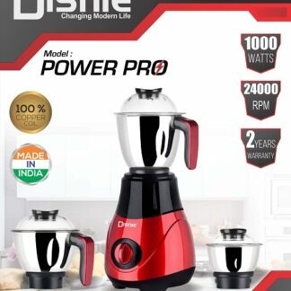 Disnie Power Pro 3 In 1 Mixer Grinder and Blender - 1000W - Multicolor